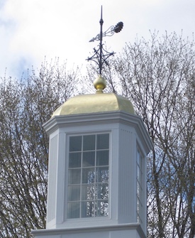 Cupola Gilding: West Concord Library