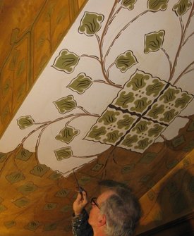 Decorative Paint Conservation: Wilderstein Library